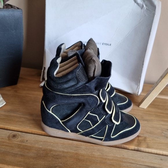 Isabel marant wila sneakers suede black/gold uk 3 Bnwb see description - Picture 5 of 11